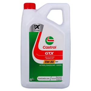 Comparateur de prix : Huile moteur essence/diesel 5L CASTROL 5W30 (GTX C3, RN17) - Réf. 157332
