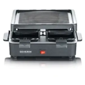 Comparateur de prix : Severin RG2370 Raclette gril, 600W, 4 poêlons anti-adhésifs, plaque de cuisson
