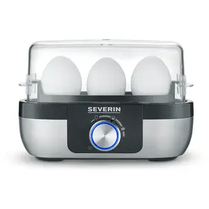 Comparateur de prix : Severin Severin Ek 3163 3 Oeufs Noir, Acier Inoxydable, Transparent