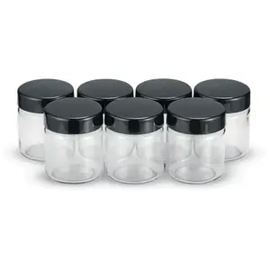 Pots de yaourt en verre x7 jg 3514 couvercle noir 150 ml severin pas cher