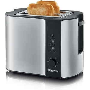Comparateur de prix : Severin AT 2589 - Grille-pain - 2 tranche - 2 Emplacements - noir/inox brossé
