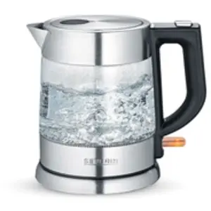 Comparateur de prix : Severin WK 3468 - Bouilloire - 1 litre - 2.2 kWatt - verre/acier inox/noir