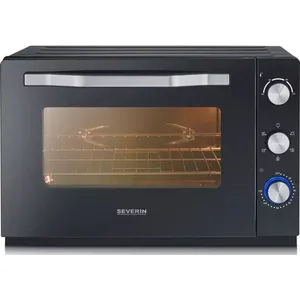 Comparateur de prix : MINI FOUR SEVERIN TO2073, 60 L, noir, 2200 W, chaleur tournante, tournebroche
