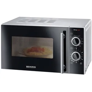 Comparateur de prix : Micro-ondes gril 20l 700w argent/noir - Severin - MW7771
