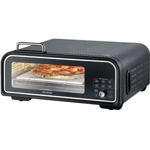 Comparateur de prix : Severin Serico électrique Four à pizza avec écran, avec pierre à pizza, fonction minuteur noir