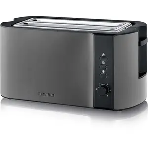 SEVERIN AT 9341 Dark Inox Langschlitztoaster pas cher