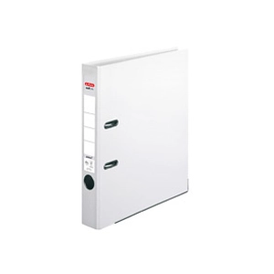 herlitz - Classeur couleur en PP, largeur de dos: 50 mm, blanc pas cher