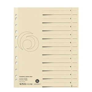 Herlitz 10840205 Pack de 100 intercalaires A4 (Chamois) (Import Allemagne)