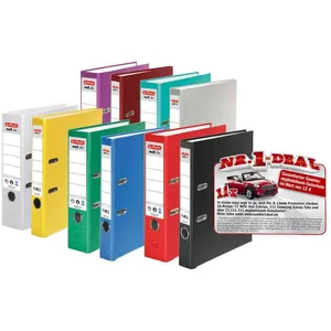 Comparateur de prix : Herlitz classeur max.file nature plus à levier dos de 50 mm rouge 1084...