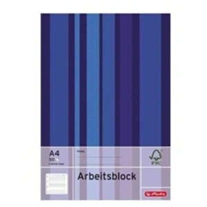 Comparateur de prix : Herlitz 1x bloc de bureau a4, 50 feuilles, ligné + marge 70g 215418