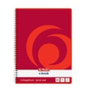 herlitz Cahier à spirales x.book A5, 160 pages, quadrillé pas cher