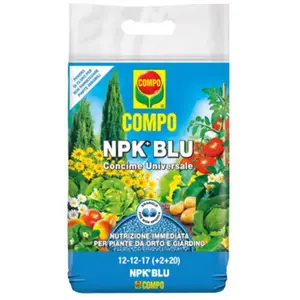 Engrais granulé universel   4kg   COMPO NPK+BLEU   Nutrition immédiate pour potager et jardinVendu paramazon