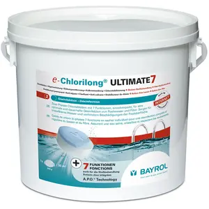 Comparateur de prix : Galets 2en1 chlore lent et rapide 4.8kg Bayrol chlorilong ultimate 7