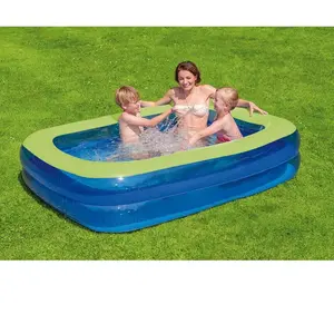 Comparateur de prix : HAPPY PEOPLE- Family Pool Pataugeoire, 77785, Bleu Vert, Taille Unique