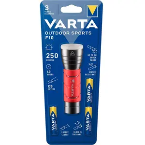 Varta - Torche Outdoor Sports F10 (Piles incluses / 250 Lumens) pas cher