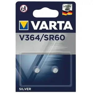 Comparateur de prix : Varta Pack de 2 Piles Montre Oxyde d'Argent V364 SR60