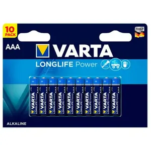 Longlife Power aaa Bli 10 Pile LR3 (aaa) alcaline(s) 1.5 v 10 pc(s) - Varta pas cher