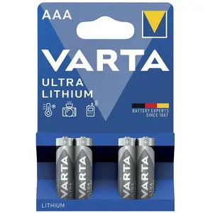 Comparateur de prix : Pile LR3 (AAA) lithium Varta LITHIUM AAA Bli 4 1100 mAh 1.5 V 4 pc(s)
