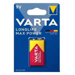 Comparateur de prix : Blister de 1 pile LONGLIFE Max Power 6LR61 9V - VARTA - 4722110401 TU
