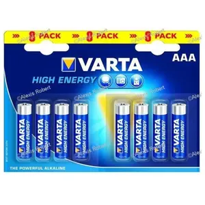 Comparateur de prix : S.of. pile Varta longlife power aaa - lr03 (emballage 8 unit) ø10,5x44,5mm