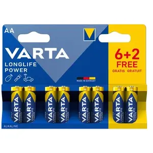 Comparateur de prix : Varta - 4906SO - Piles LR6 High Energy - 6 piles LR6 AA + 2 offertes