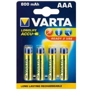 4 piles 1,2V LR03 rechargeables Varta 56703 pas cher