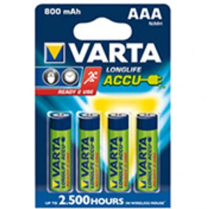 Comparateur de prix : Varta Rechargable Accu - Batterie 4 x AAA - NiMH - (rechargeables) - 800 mAh