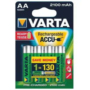 VARTA Rechargeable Batterie AA Mignon 2100mAh, Ensemble de 10 Blisters pas cher