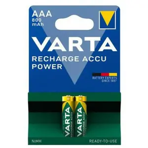 Varta Pile rechargeable Ni-MH-AAA  1.2 V  800 mAh  Pré chargé  2-Blister TU pas cher