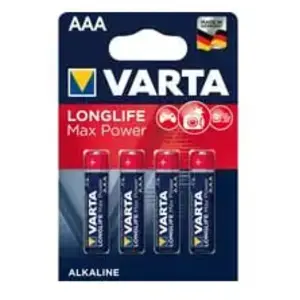 Comparateur de prix : Blister de 4 piles LONGLIFE Max Power LR03 AAA 1,5V - VARTA - 4703110404 TU