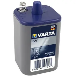 Pile 430 Zinc-chlorid 4R25X Lantern Battery 6 V - VARTA - 430101111 pas cher