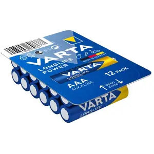 Varta - Pile longlife power aaa - lr03 boite 12 unit ø10,5x44,5mm pas cher