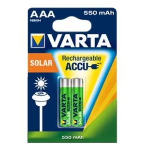 Varta RECHARGE ACCU Micro batterie solaire (AAA) avec 550mAh - 2 pièces