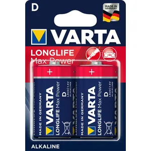 Comparateur de prix : Blister de 2 piles LONGLIFE Max Power LR20 D 1,5V - VARTA - 4714110401