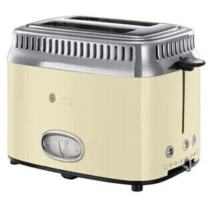Comparateur de prix : Grille-pain 2 fentes Russell Hobbs Retro Crème Vintage 21682-56 1300W