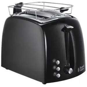 Comparateur de prix : 22601-56 Toaster Grille-Pain Texture Fentes Larges - Noir - Russell Hobbs
