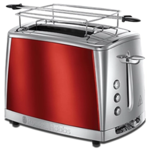 Russell Hobbs Luna 23220-56 - Grille-pain - 2 tranche - 2 Emplacements - rouge solaire pas cher