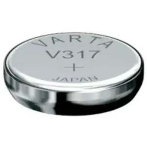 Comparateur de prix : Varta - Pile bouton 317 oxyde d'argent 10.5 mAh 1.55 v 1 pc(s) X37450