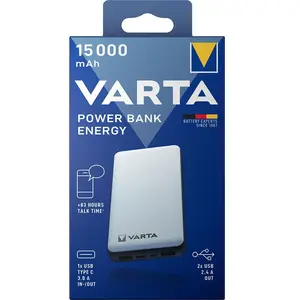 Comparateur de prix : Varta Batterie Externe Energy 15.000mah 2xusb A/1xusb C