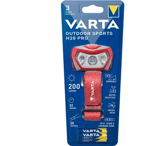 VARTA à led 1w - Lampe frontale Indestructible LED x5, incl. 3 xpi