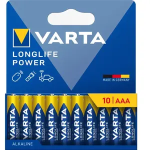 Batteries Varta longlife power 1,5 V AAA LR03 (10 Unités) pas cher