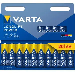VARTA Batterie Longlife Power Alka. AA Mignon LR6 1.5V 1Bli=20Stk pas cher