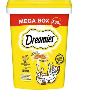 Dreamies Mega Tub Catisfactions pour chat - fromage 350 g pas cher