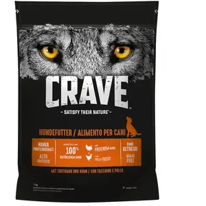 Comparateur de prix : Crave Adult dinde, poulet pour chien - 1 kg