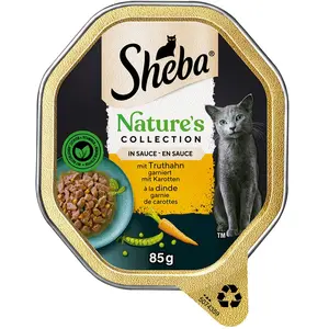 22x85g Sheba Nature's Collection en sauce dinde - Pâtée pour chat pas cher