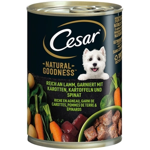 6x400g Cesar Natural Goodness agneau - Pâtée pour chien