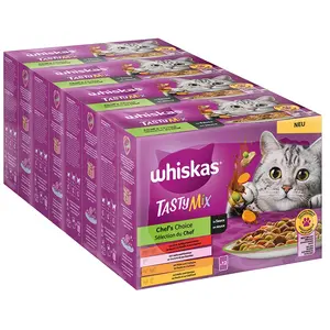 48x85g Multipack Whiskas Tasty Mix Sélection du Chef en sauce - Pâtée ... pas cher