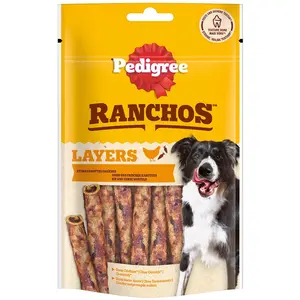 60g de friandises pour chiens Pedigree Ranchos Layers au poulet pas cher