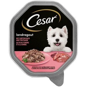Mégapack Cesar 14 x 150 g pour chien - Ragoût veau, dinde pas cher