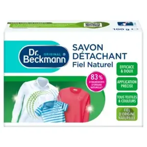 Comparateur de prix : Savon détachant fiel 100g DR BECKMANN